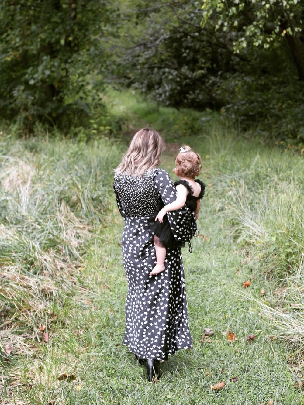 star long sleeve maxi dress